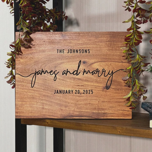 Personalized Wooden Wedding Sign
