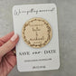 Wooden Save the Date Magnets