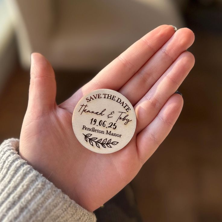 Wooden Save the Date Magnets