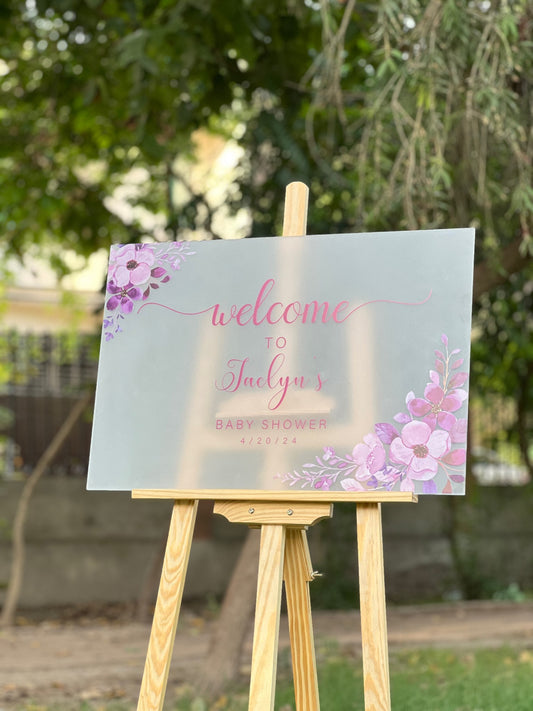 Wedding Welcome Acrylic Signs