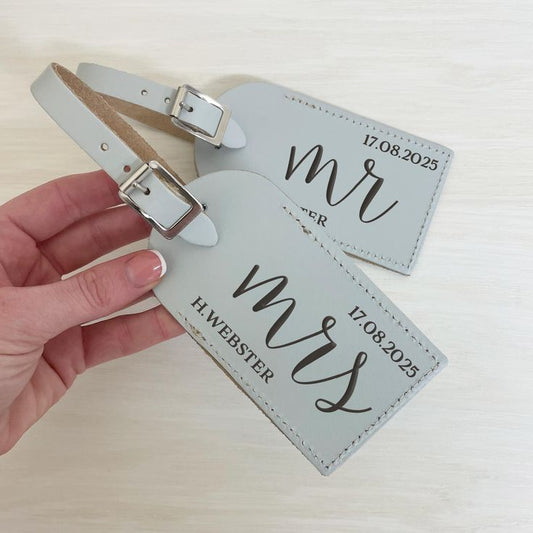 Personalized Wedding Luggage Tags