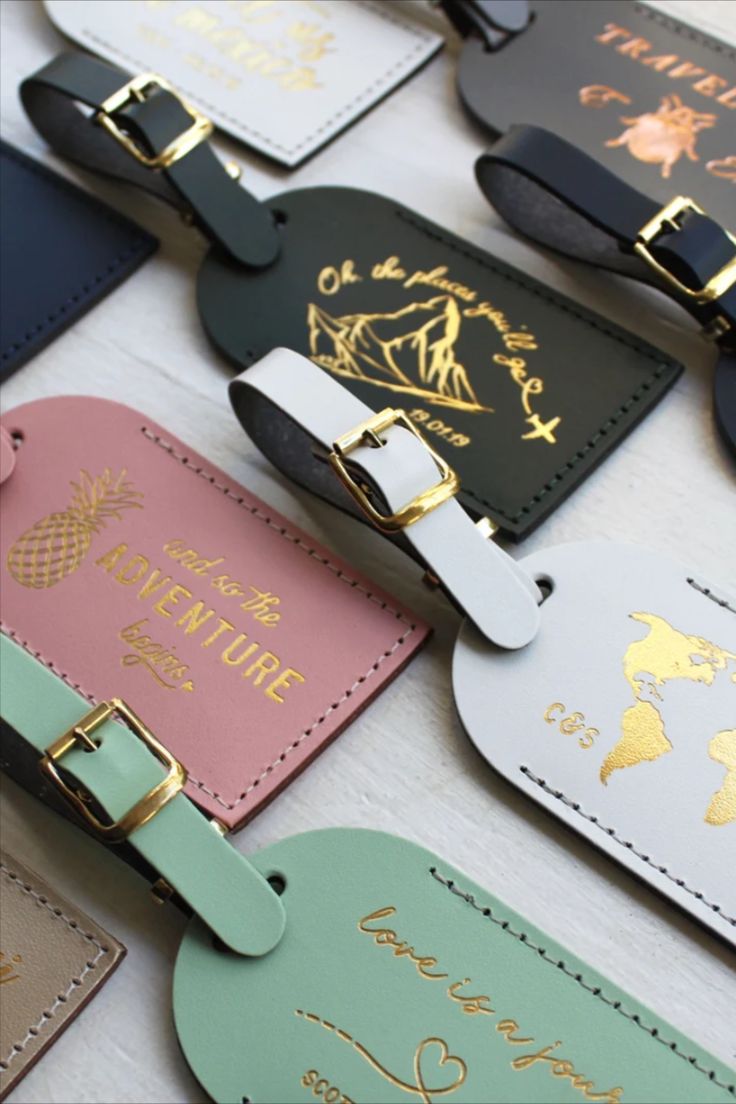 Personalized Wedding Luggage Tags