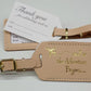 Personalized Wedding Luggage Tags
