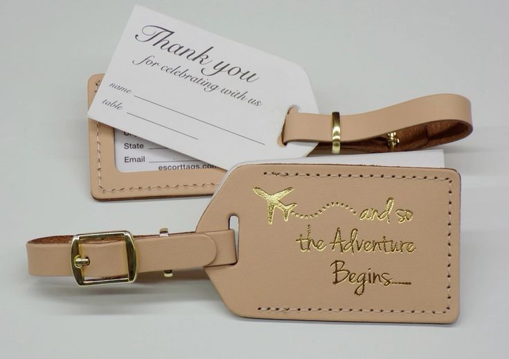 Personalized Wedding Luggage Tags