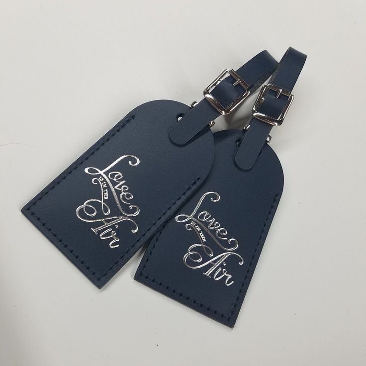 Personalized Wedding Luggage Tags