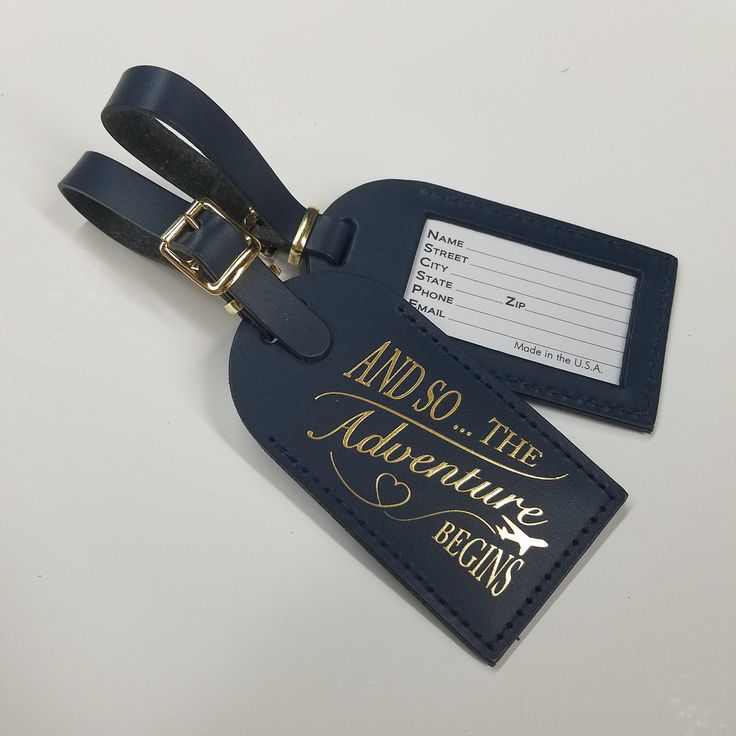 Personalized Wedding Luggage Tags