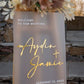Custom Acryic Wedding Sign