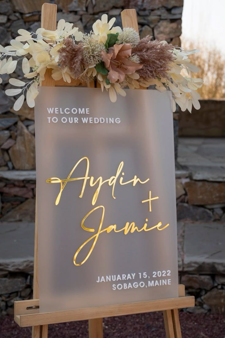 Custom Acryic Wedding Sign