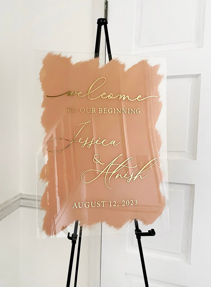 Custom Acryic Wedding Sign