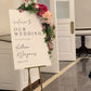 Custom Acryic Wedding Sign
