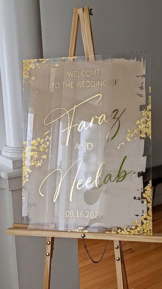 Custom Acryic Wedding Sign