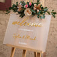 Elegant Acrylic Wedding Welcome Sign