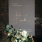 Elegant Acrylic Wedding Welcome Sign