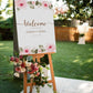 Elegant Acrylic Wedding Welcome Sign