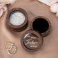 Personalized Wooden Ring Box with Clear Acrylic Top