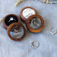 Personalized Wooden Ring Box with Clear Acrylic Top